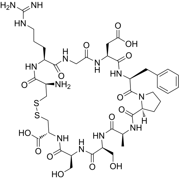 Cys-Arg-Gly-Asp-Phe-Pro-Ala-Ser-Ser-Cys (Disulfide bridge:cys1-cys10) 166184-23-2